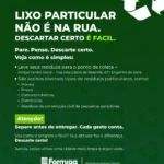 Prefeitura de Formiga reforça orientação sobre descarte correto de resíduos