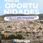 Formiga se destaca como 7ª cidade mais promissora para empreendedorismo em Minas Gerais
