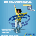 UNIFOR-MG abre inscrições para o vestibular 2026 nas modalidades presencial e semipresencial