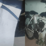 Itaúna: homem furta bicicleta se arrepende e devolve com bilhete pedindo desculpas