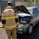 Ação rápida do Corpo de Bombeiros de Arcos garante segurança após incêndio em veículo em Lagoa da Prata