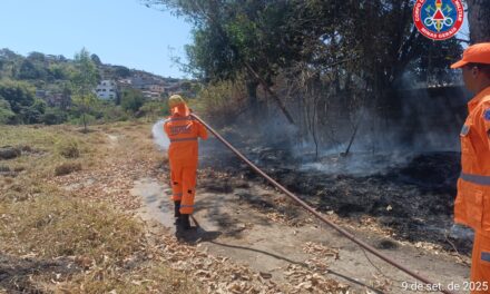 Incêndio destrói vegetação e expõe riscos do descarte irregular em Formiga