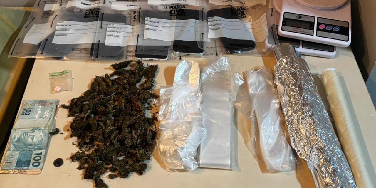 Operação policial termina com cinco presos suspeitos de tráfico em Formiga