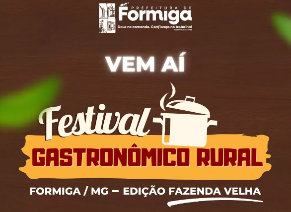 Festival Gastronômico Rural será realizado na Fazenda Velha em 4 de outubro