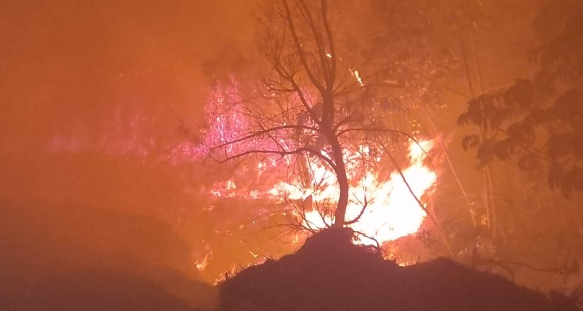 Bombeiros usam 10 mil litros de água para conter incêndio em Formiga