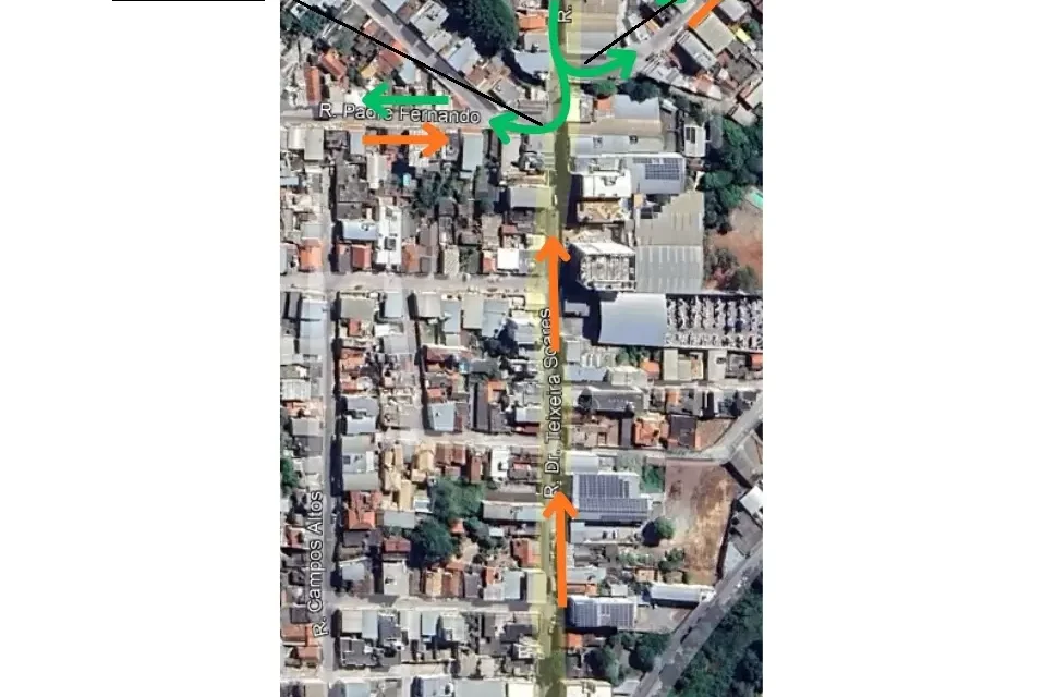 Rua Doutor Teixeira Soares passará a ter sentido único a partir de segunda-feira (29)