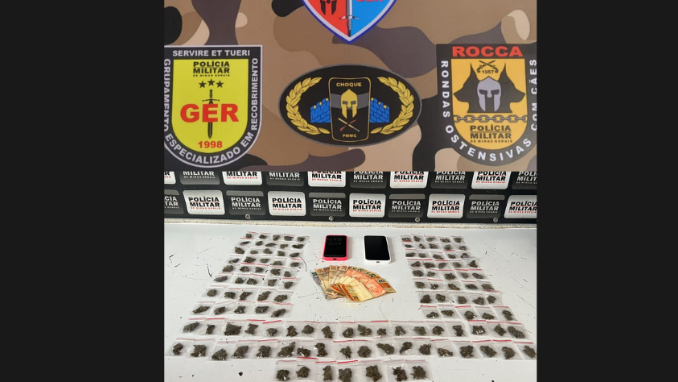 Homem é preso por tráfico de drogas durante operação policial em Divinópolis
