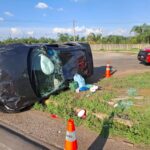 Acidente entre ônibus e carro deixa cinco feridos em Alfenas
