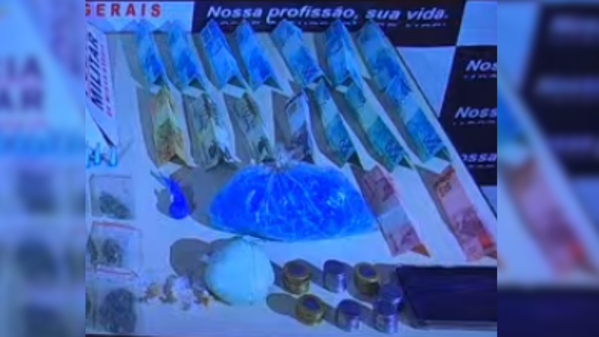 PM prende suspeito de tráfico de drogas em Santo Antônio do Monte
