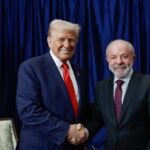 Ao lado de Trump, Lula afirma que “não há nenhuma razão” para desavença entre Brasil e EUA