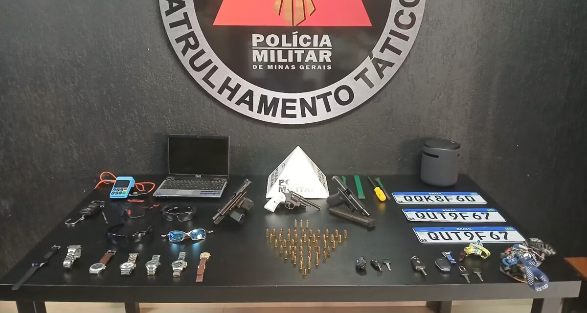Polícia prende trio especializado em roubar casas de luxo em Belo Horizonte
