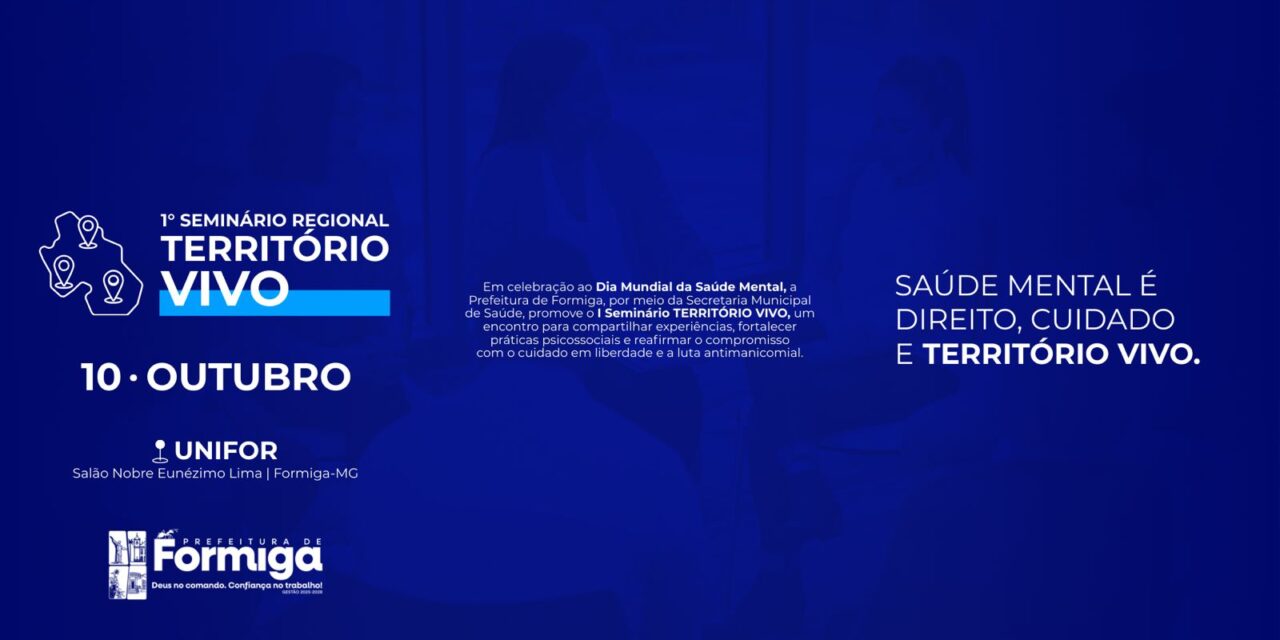 Formiga sediará seminário sobre práticas psicossociais no dia 10 de outubro