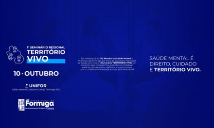 Formiga sediará seminário sobre práticas psicossociais no dia 10 de outubro