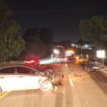 Colisão frontal deixa dois idosos feridos na MG-050