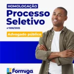Prefeitura de Formiga homologa processo seletivo para Advogado Público