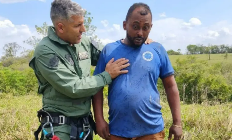 Helicóptero da Polícia Civil localiza homem desaparecido na região de Arcos