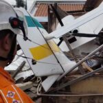 Avião de pequeno porte cia em Goiânia e piloto sobrevive