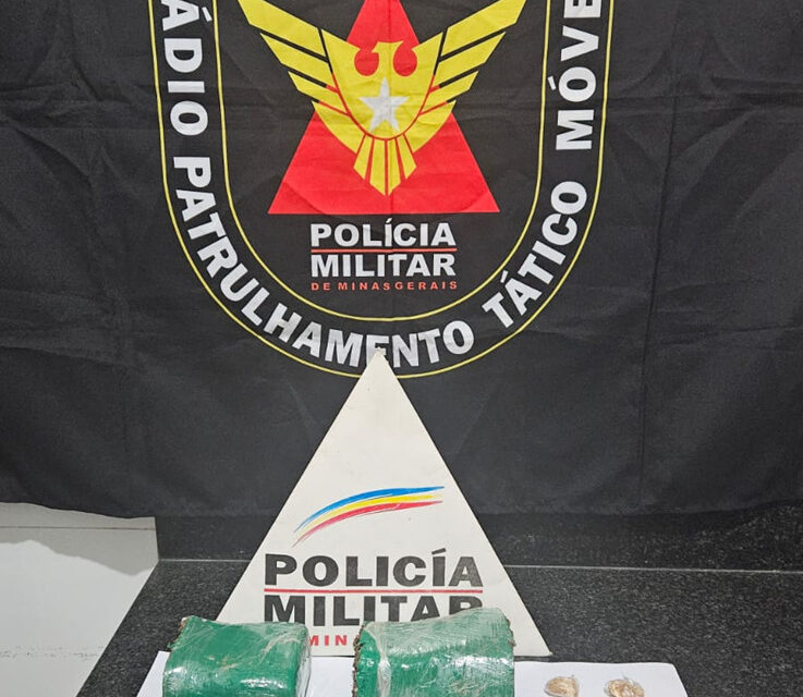 Casal é preso com grande quantidade de drogas no bairro Novo Horizonte, em Formiga-MG