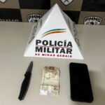 PM prende suspeito de furto e recupera celular e dinheiro em Camacho (MG)