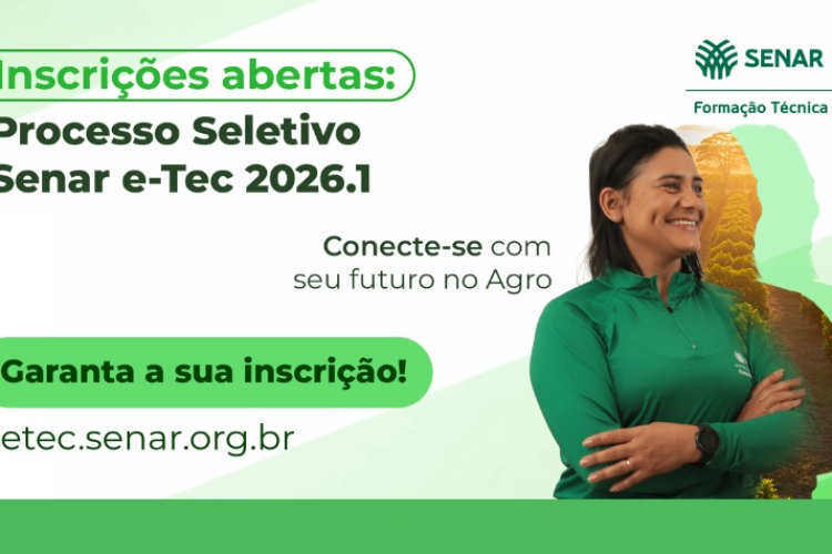 Senar abre inscrições para cursos técnicos  