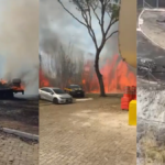Incêndio atinge delegacia da PRF em Roseira (SP) e danifica 12 viaturas