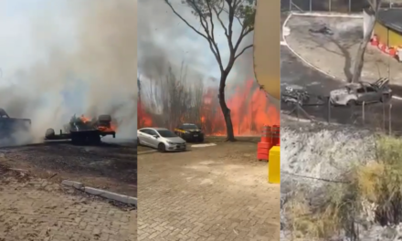 Incêndio atinge delegacia da PRF em Roseira (SP) e danifica 12 viaturas