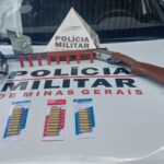 PM prende duas pessoas por furto e posse irregular de armas em Formiga
