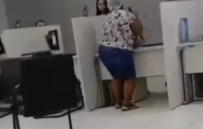 Mulher destrói equipamentos em agência de distribuição elétrica em Teresina após reclamar de falta de energia