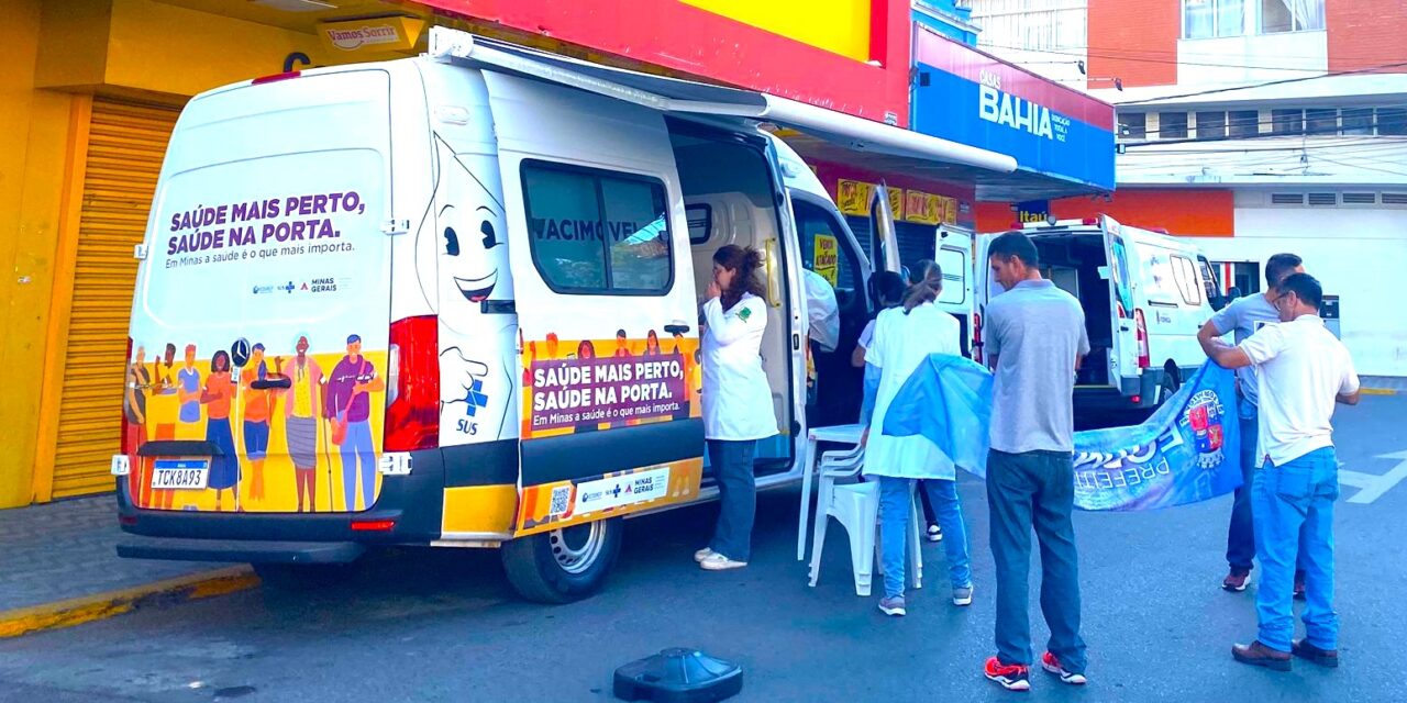 Vacimóvel percorre Formiga com ações de imunização e cuidados de saúde