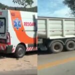 Acidente envolvendo carro e caminhão interdita pista entre Santa Luzia e Sabará