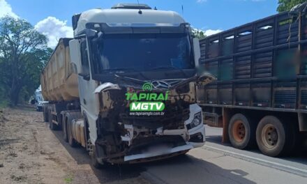 Acidente entre carretas é registrado na BR-262 em Bom Despacho