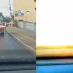 Casal de Lavras tem carro atingido por raio durante temporal: ‘Estrondo muito forte’