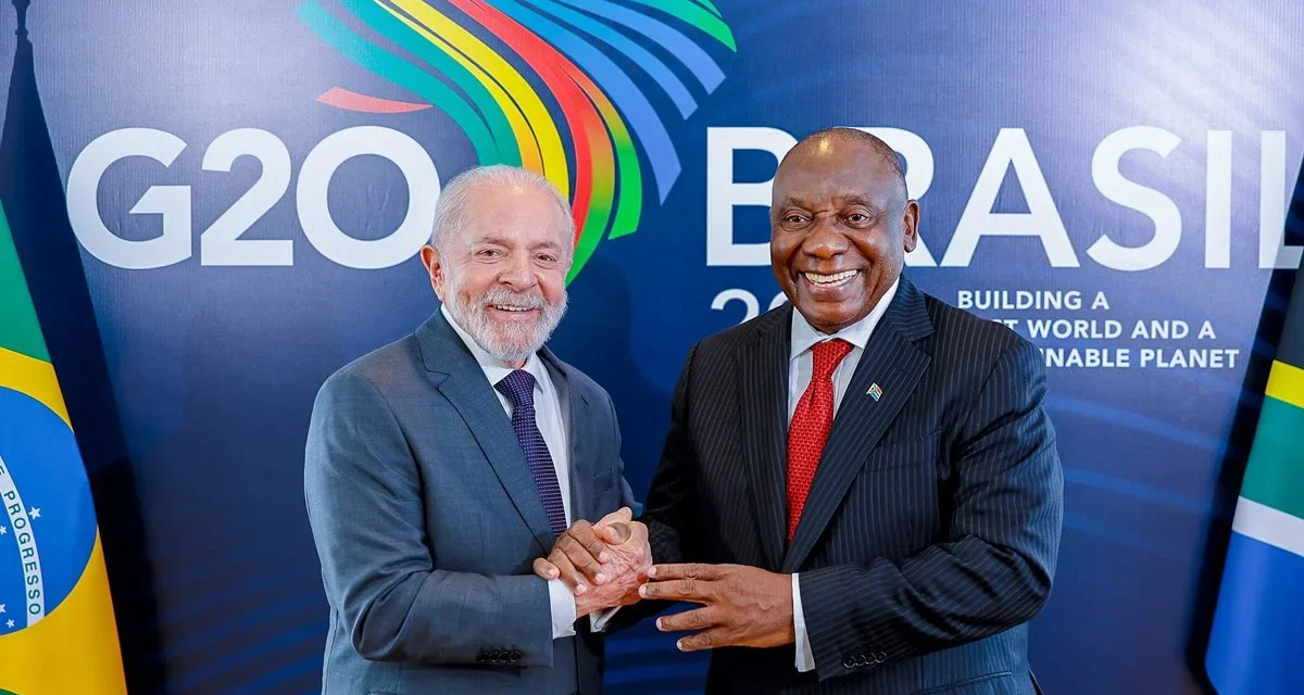 Lula conversa com Ramaphosa antes de viagem à África para Cúpula do G20