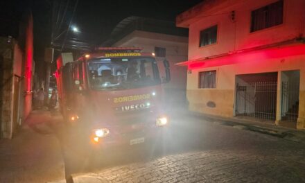 Bombeiros controlam vazamento de gás em residência no bairro Jardim Alvorada