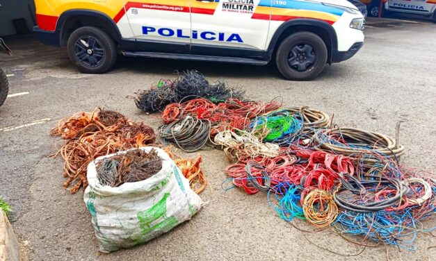 Polícia Militar apreende mais de 500 kg de cobre e prende suspeitos durante a Operação “Circuito Fechado”, em Arcos