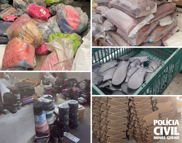 Operação em Nova Serrana apreende 23 mil pares de calçados produzidos irregularmente