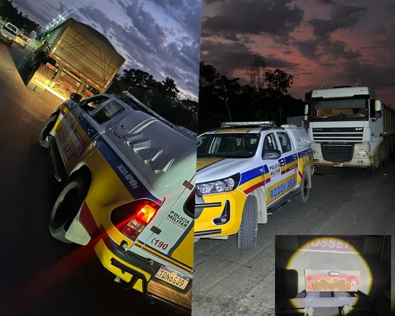 Motorista é preso por adulterar placas de caminhão em Arcos