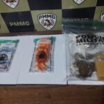 Homem e mulher são presos após apreensão de pinos de cocaína e barras de maconha, em Arcos