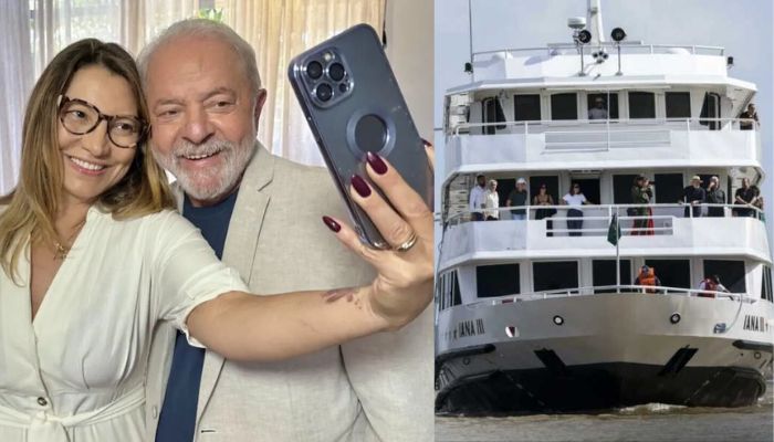 Lula/Janja se hospedam em barco-hotel durante COP30; contrato é mantido sob sigilo