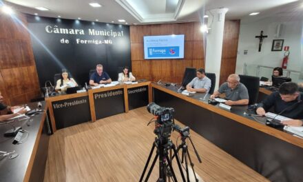 PPA 2026–2029 e Diretrizes Orçamentárias (LDO) são temas de audiência pública na Câmara de Formiga