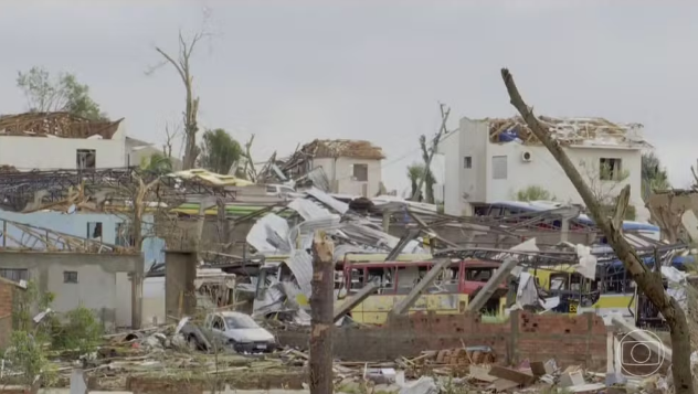 Paraná registra sétima morte e mais de 800 feridos após passagem de tornados