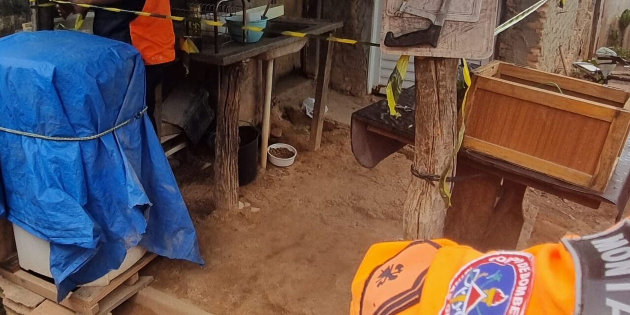 Residência é interditada por risco de desabamento em Formiga